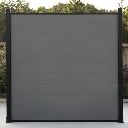 Mondaria 6 ft Composite Privacy Fence Panel Outdoor courtyards extremely low-maintenance privacy