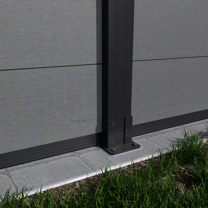 Mondaria 6 ft Composite Privacy Fence Panel Outdoor courtyards extremely low-maintenance privacy