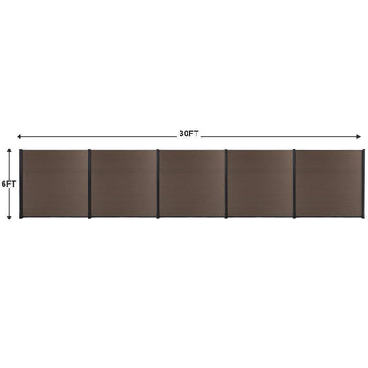 Mondaria 6 ft Composite Privacy Fence Panel Outdoor courtyards extremely low-maintenance privacy