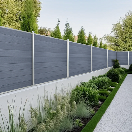 Low’s Hot-Selling Composite Privacy Fence Gate Brushed Finish Aluminum post 72in*72in panel