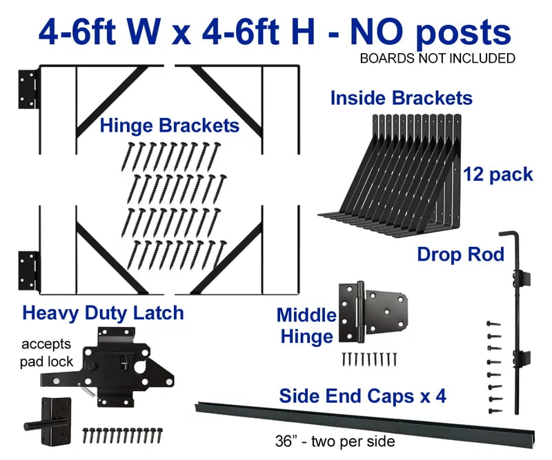 Mondaria Gate Kits For Horizontal Composite Fences