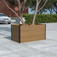 57.9” x 31.5” x 30” Raised Garden Bed Black/Brown - CourtyardMart