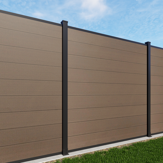 Mondaria 6 ft Composite Privacy Fence Panel Outdoor courtyards extremely low-maintenance privacy