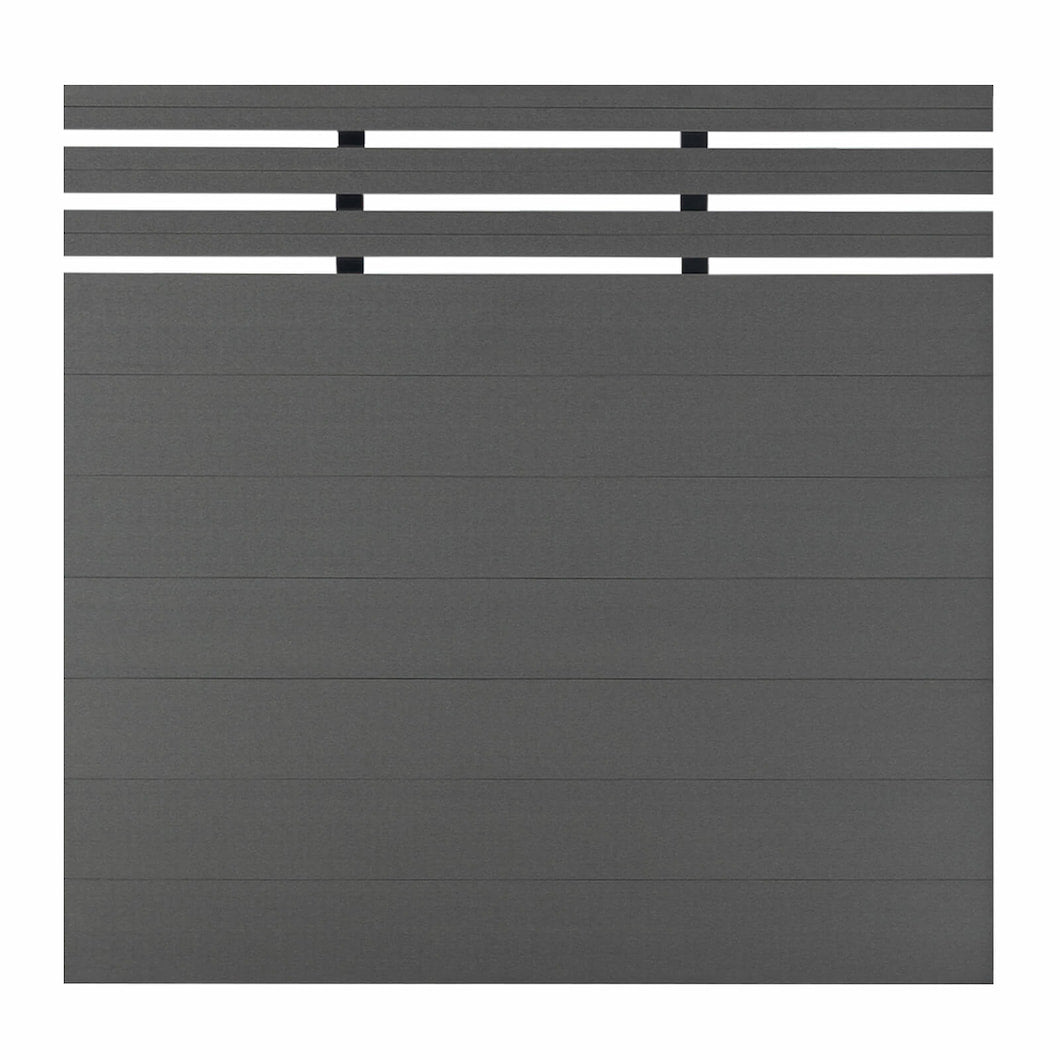 Mondaria Grey 72in*72in Composite Fence Panels , Aluminum post, Easy Install for Patios,Pools