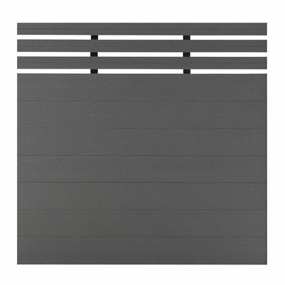 Mondaria Grey 72in*72in Composite Fence Panels , Aluminum post, Easy Install for Patios,Pools