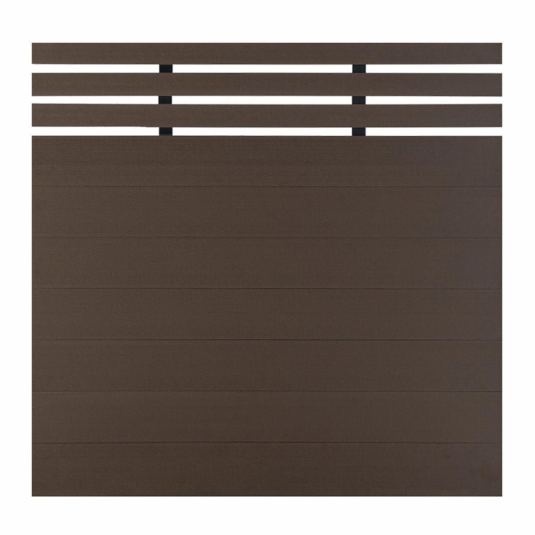 Mondaria Grey 72in*72in Composite Fence Panels , Aluminum post, Easy Install for Patios,Pools