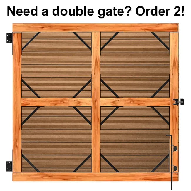 Mondaria Gate Kits For Horizontal Composite Fences