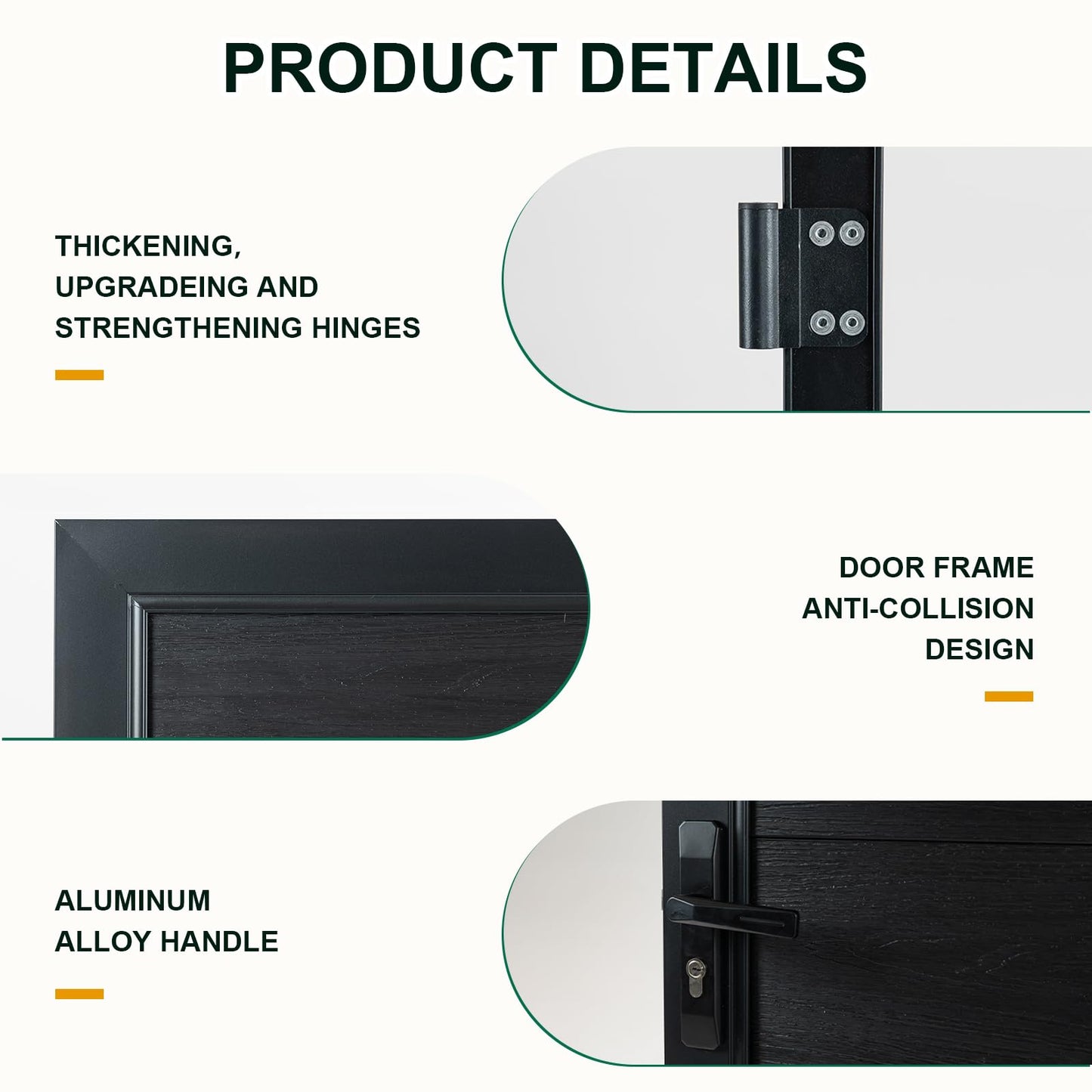 Mondaria 6ft(H)*4ft(W) Privacy Fence Gate Kit , with Metal Frame and Knob Kits