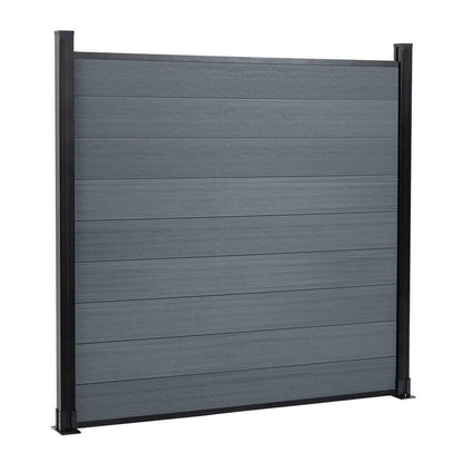 Mondaria Composite Privacy Fence 6ft*6ft - Windproof, Ground Screw Installation for Patios